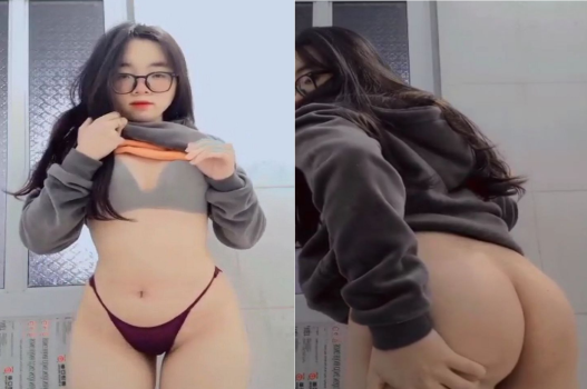 Em kính cận gợi cảm với vòng một bùng cháy cảm xúc